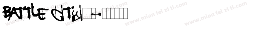BATTLE CITYI字体字体转换